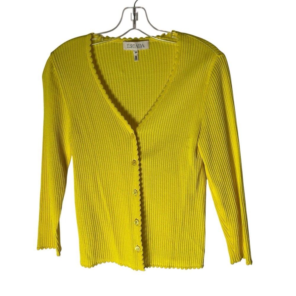 Escada 90s Ribbed Sweater‎ Top